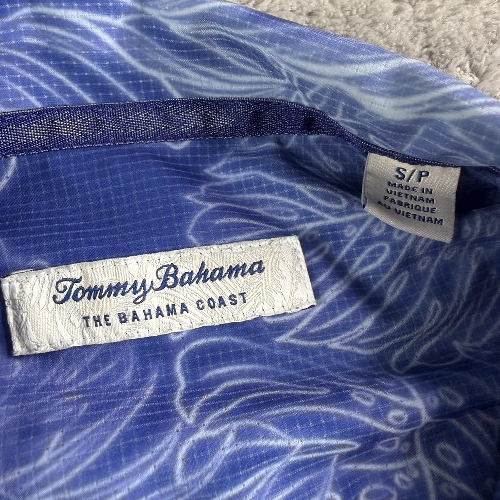 Tommy Bahama Mens S Blue Florida Gators Camp Shirt Bahama Coast Tropical UPF - Picture 2 of 9